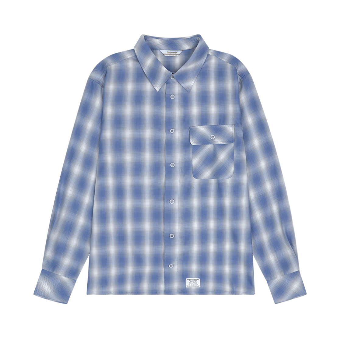 P0000BPR Safarispot Country Peace Tartan Shirts Sky