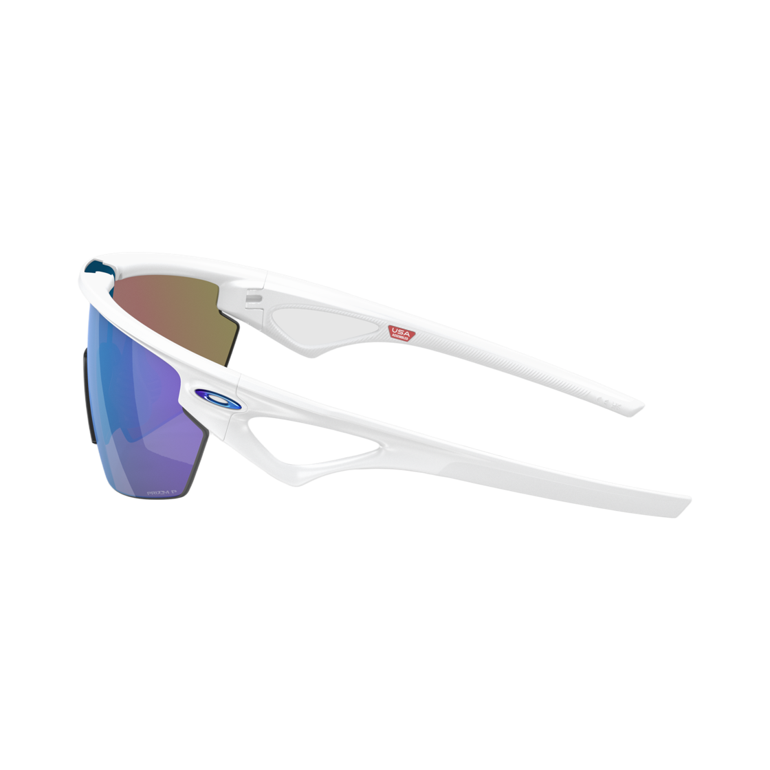 오클리 스페라 매트 화이트 프레임 프리즘 사파이어 폴러라이즈드 렌즈 하이 브릿지 핏(Oakley Sphaera Matte White Frame Prizm Sapphire Polarized Lenses High Bridge Fit) - 2