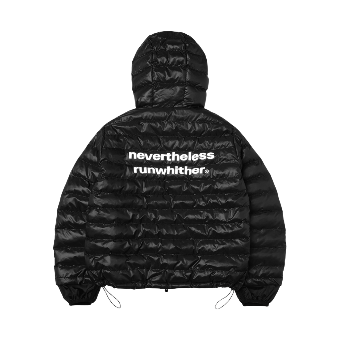 런위더 라이트웨이트 후드 패딩 블랙(runwhither Lightweight Hoodie Padding Black) - 2