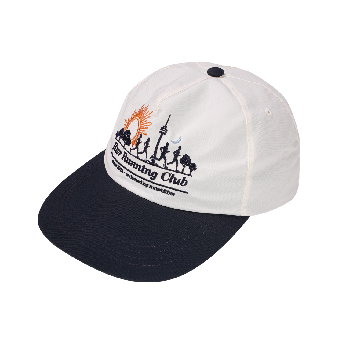 [KREAM 단독] 런위더 러닝 클럽 캡 네이비([KREAM 단독] runwhither Running Club Cap Navy)