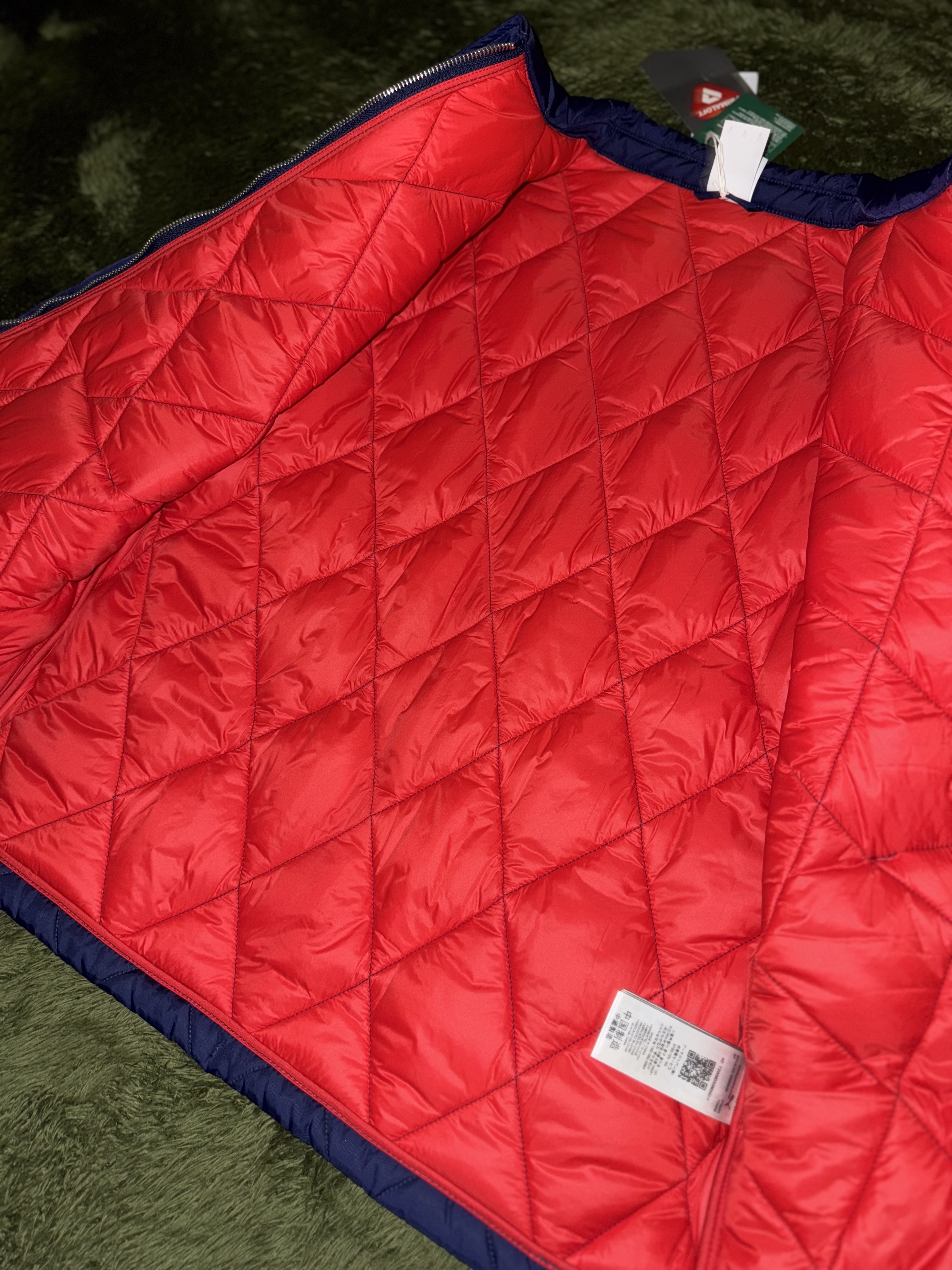 Puma x Noah Quilted Jacket Navy 착용 스타일 - 7