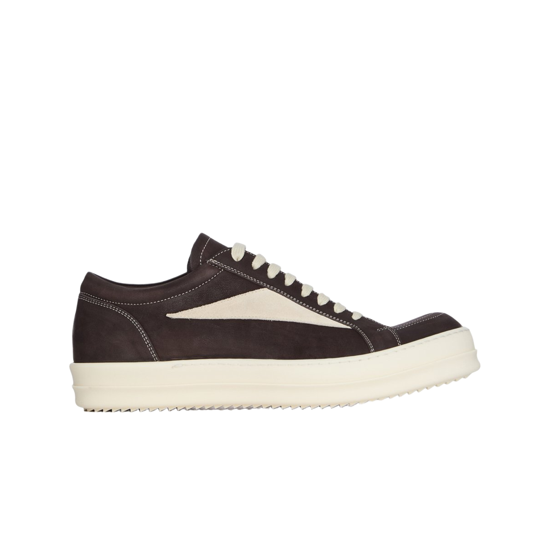 RU02E1897LWNLVS-0411 Rick Owens Concordians Vintage Sneakers Brown Milk