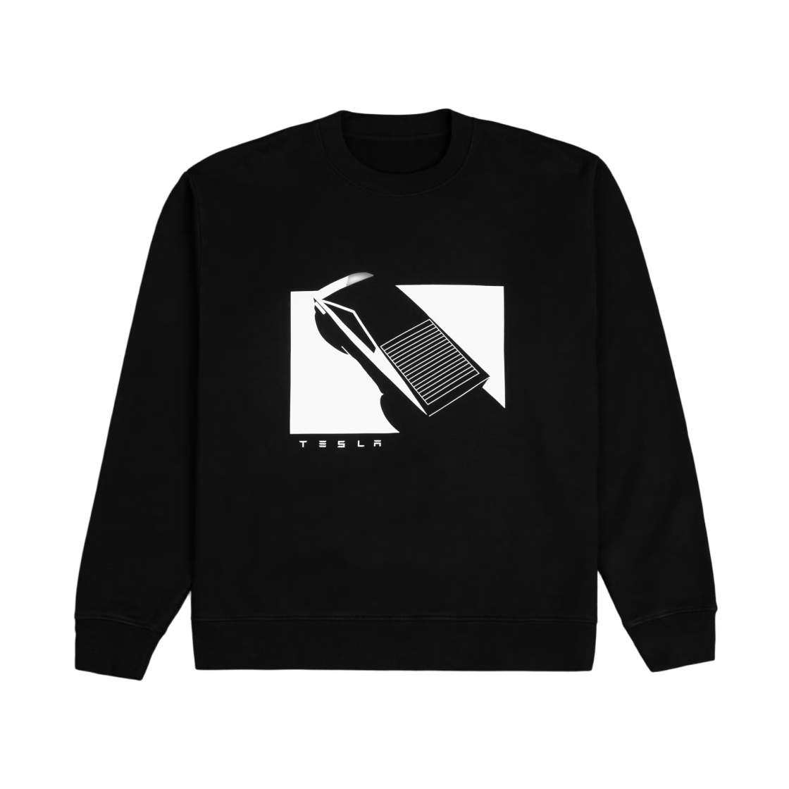 테슬라 사이버트럭 인사이드 테슬라 스웨트셔츠 블랙(Tesla Cybertruck Inside Tesla Sweatshirt Black)