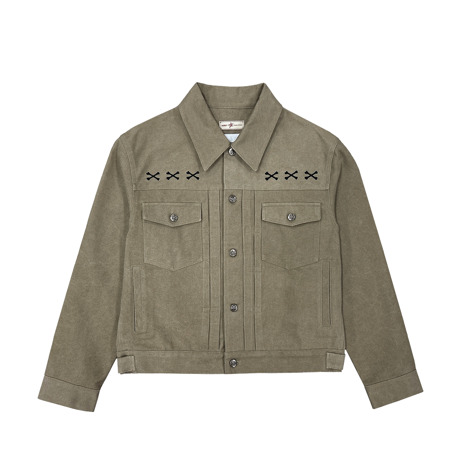 [KREAM 단독] 카미엔 X 아오이로 크롭 트러커 자켓([KREAM 단독] Kamien X Aoiro Crop Trucker Jacket)