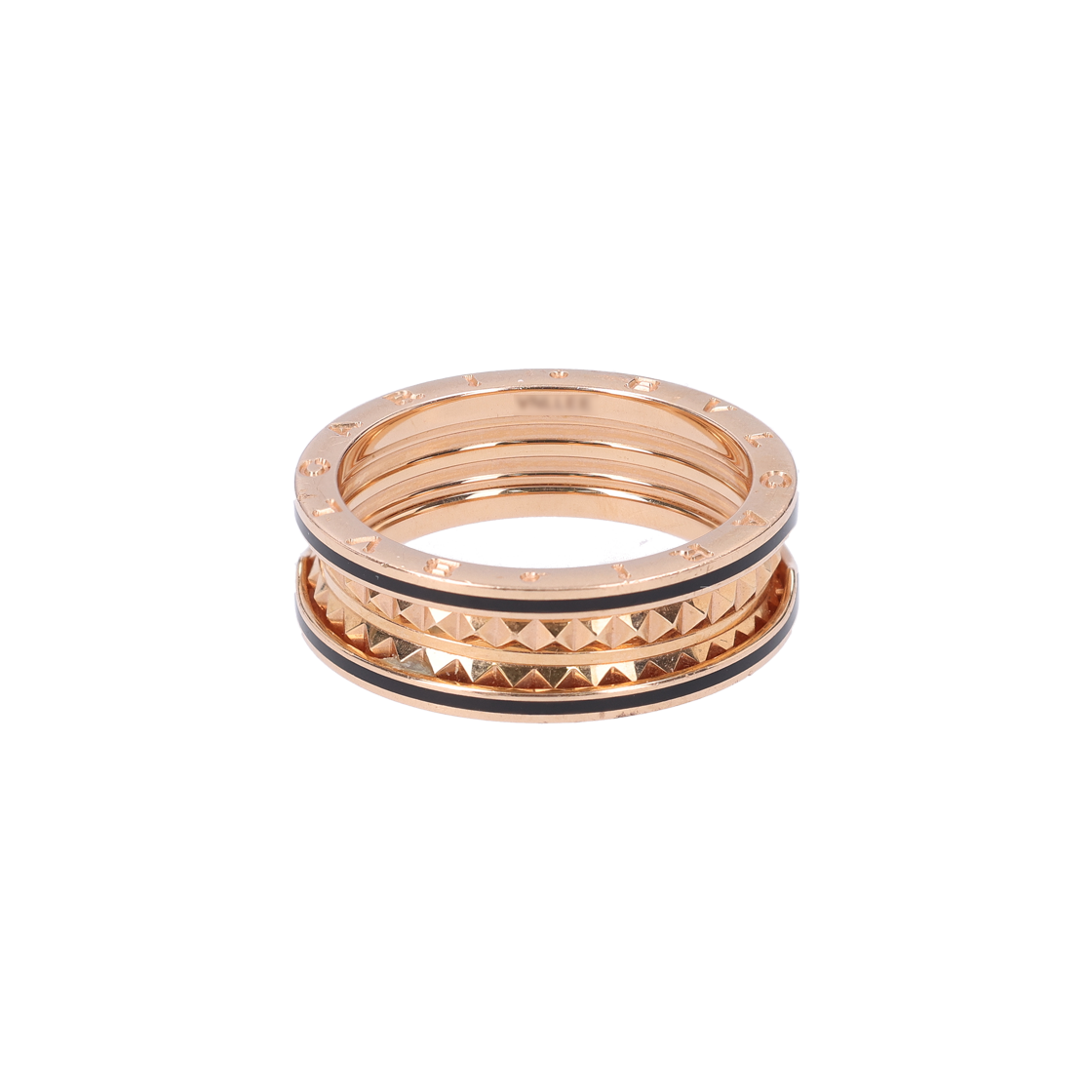 불가리 358015 비제로원 락 2 밴드 링 18K 핑크 골드 70(Bulgari B.Zero1 Rock 2-Band Ring in 18K Pink Gold 70)