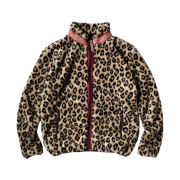 Kapital Leopard Pattern Fleece Zip Blouson Brown