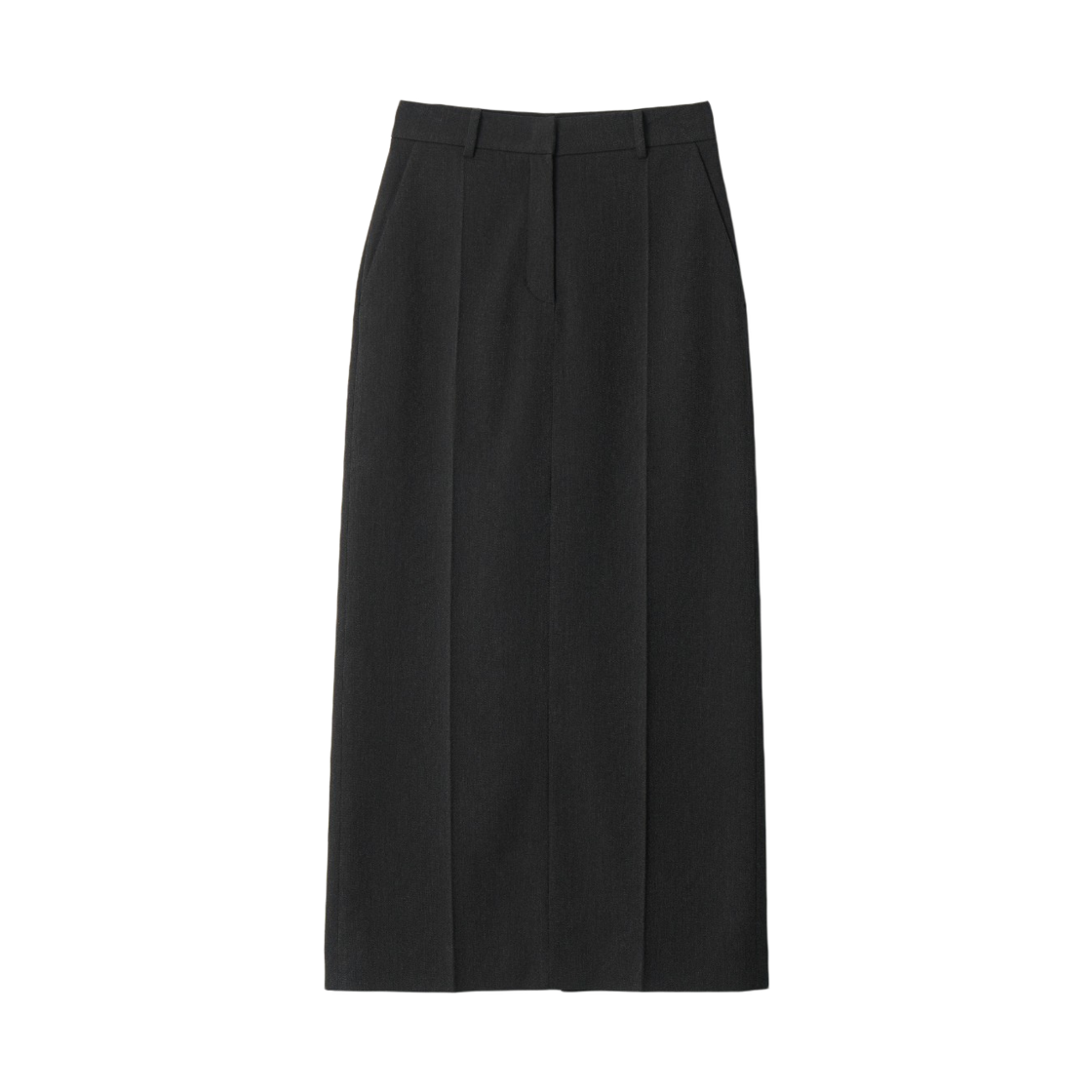 - (W) Aviemuah A Pointed Long Pencil Skirt Charcoal