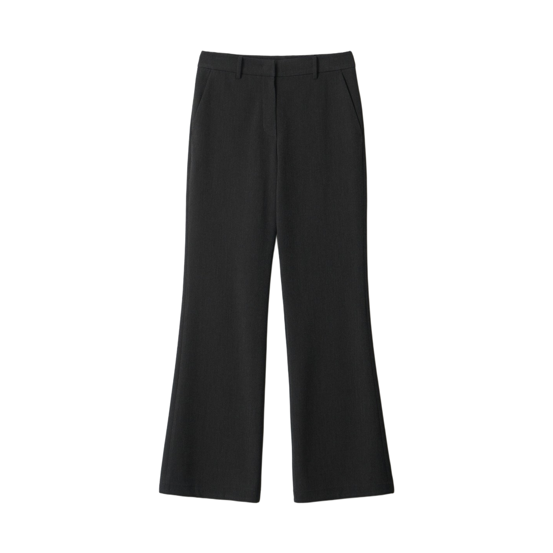 - (W) Aviemuah Lowwaist Semi Bootcut Trousers Charcoal