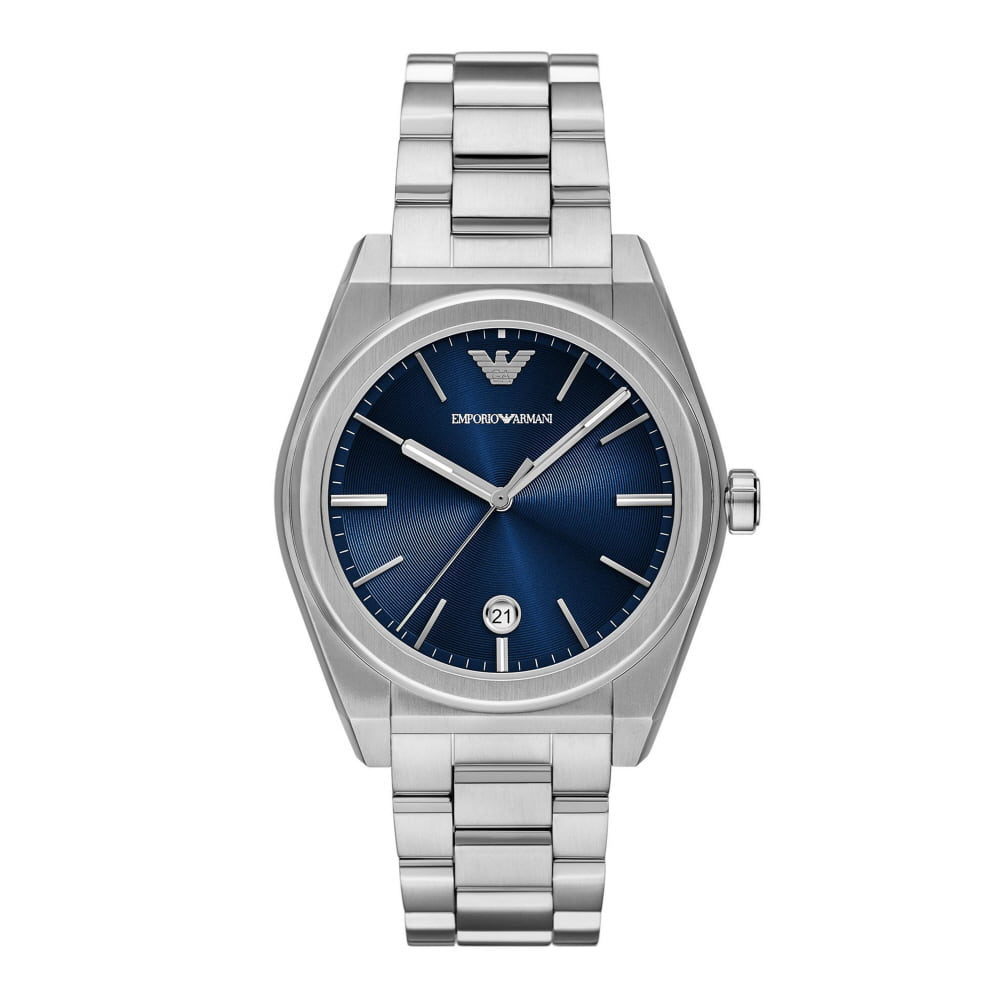 엠포리오 아르마니 페데리코 41mm 메탈 시계 블루 실버(Emporio Armani Federico 41mm Metal Watch Blue Silver) - 2