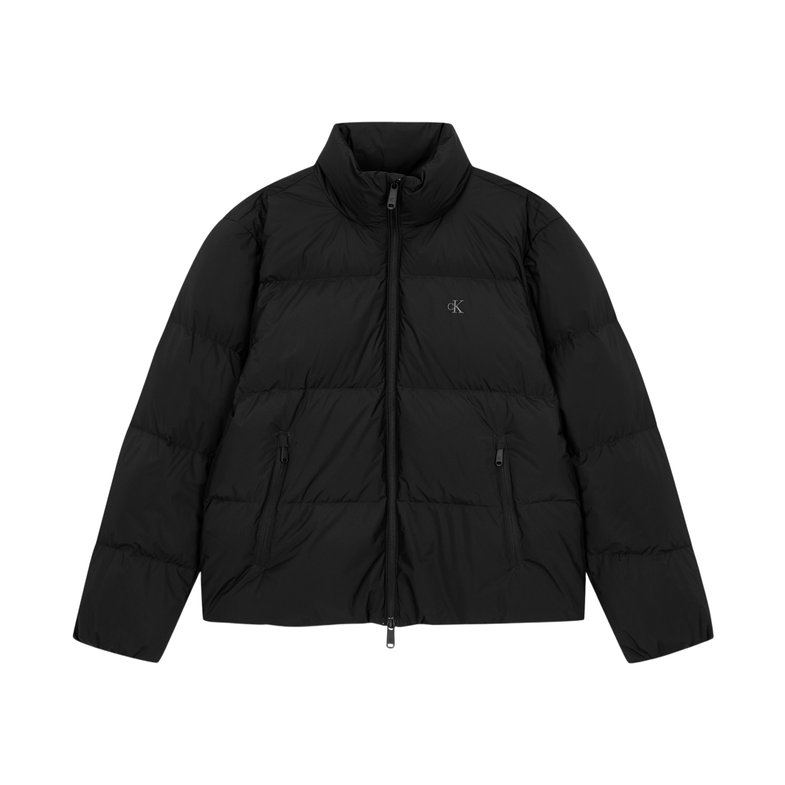 캘빈 클라인 릴랙스 숏 다운 푸퍼 자켓 블랙(Calvin Klein Relaxed Short Down Puffer Jacket Black)