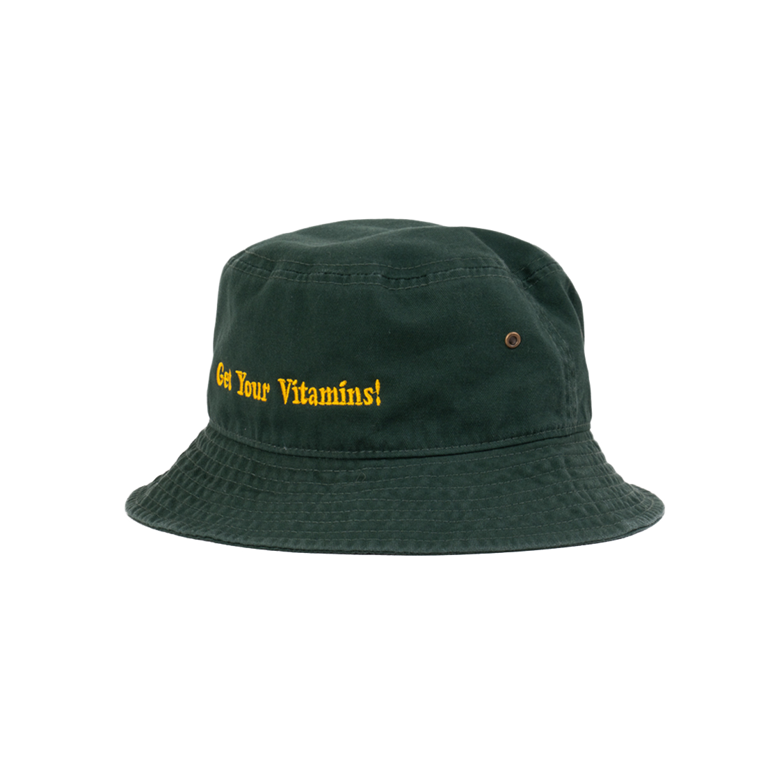 25103019 BIGWAVE COLLECTIVE Get Your Vitamins Bucket Hat Dark Green