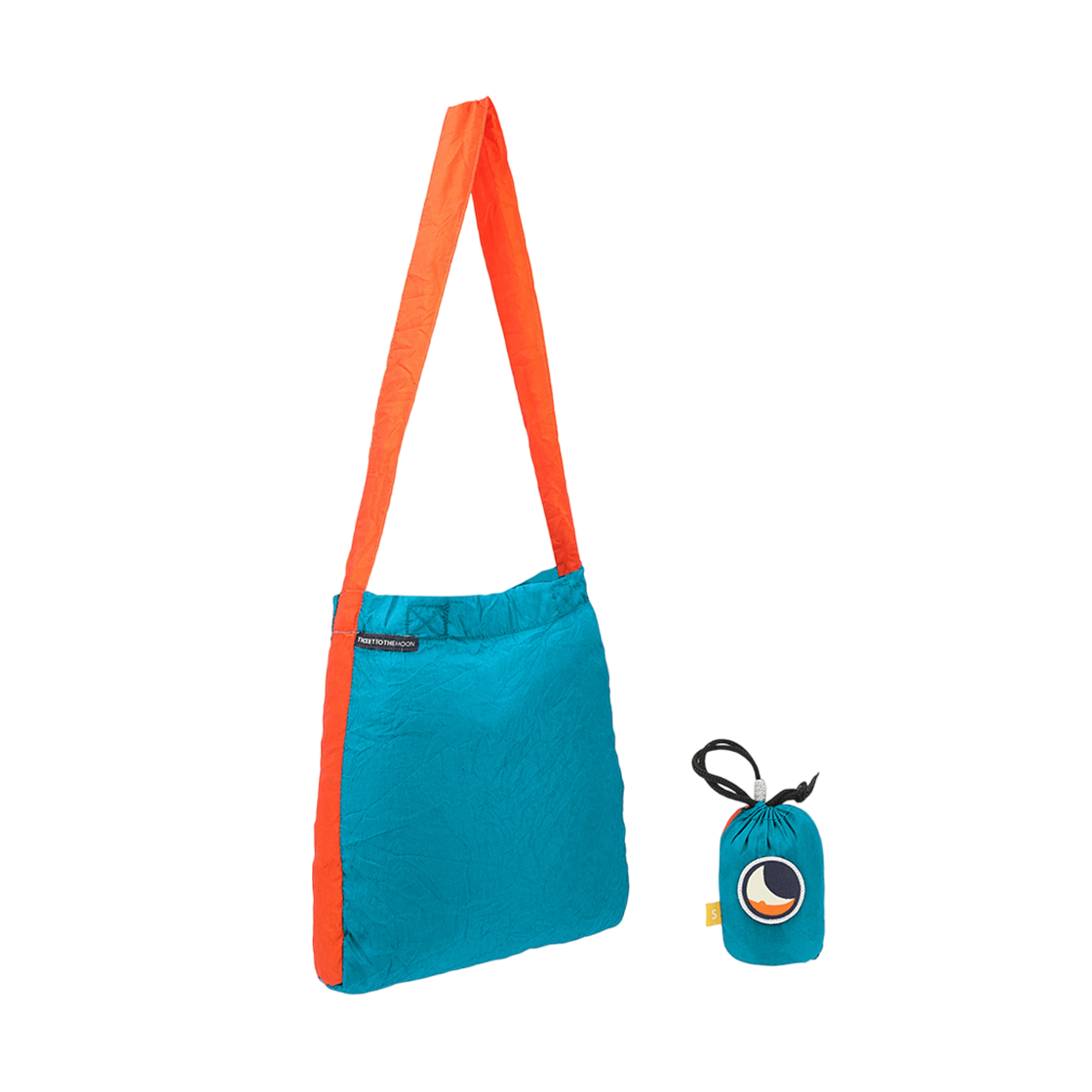 TMEBS1535 Ticket To The Moon Small Eco Bag 10L Aqua Orange