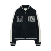 (W) Matin Kim Matin Kim Initial Knit Zip Up Black