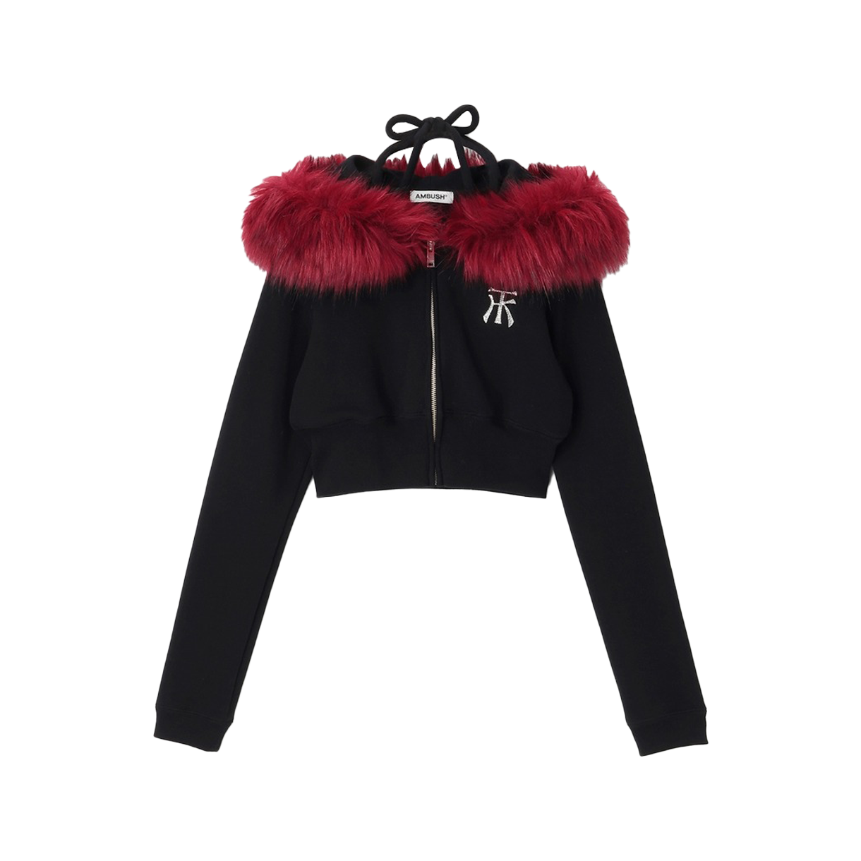 KW5DTSHAH06GY Ambush Women Halter Neck Hoodie Grey - 25FW