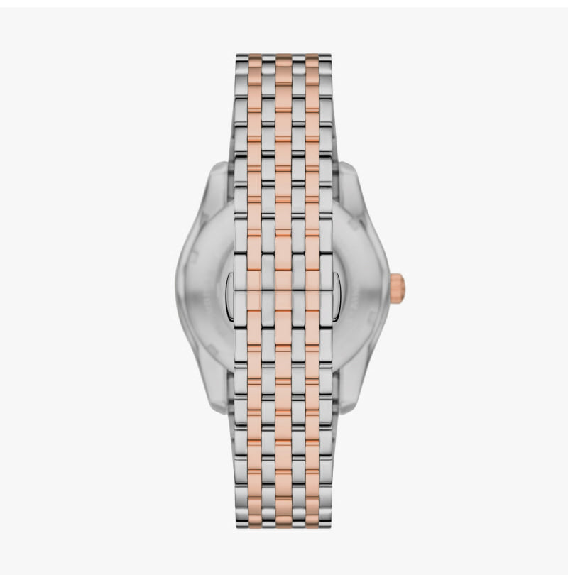 엠포리오 아르마니 안토니오 43mm 스켈레톤 메탈 시계 실버 투톤(Emporio Armani Antonio 43mm Skeleton Metal Watch Silver Two-Tone) - 3