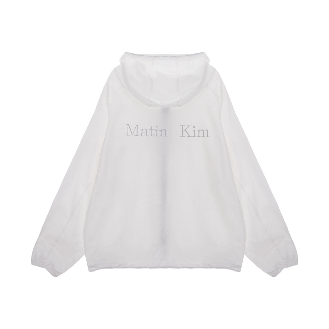 마뗑킴 라이트 후디 윈드브레이커 화이트(Matin Kim Light Hoody Windbreaker White) - 2