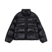 Matin Kim Small Logo Volume Down Jumper Black