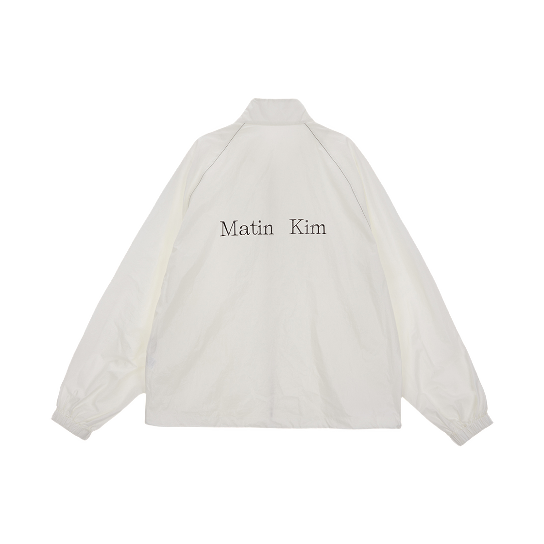 (W) 마뗑킴 마뗑킴 로고 코팅 점퍼 아이보리((W) Matin Kim Matin Kim Logo Coating Jumper Ivory) - 1