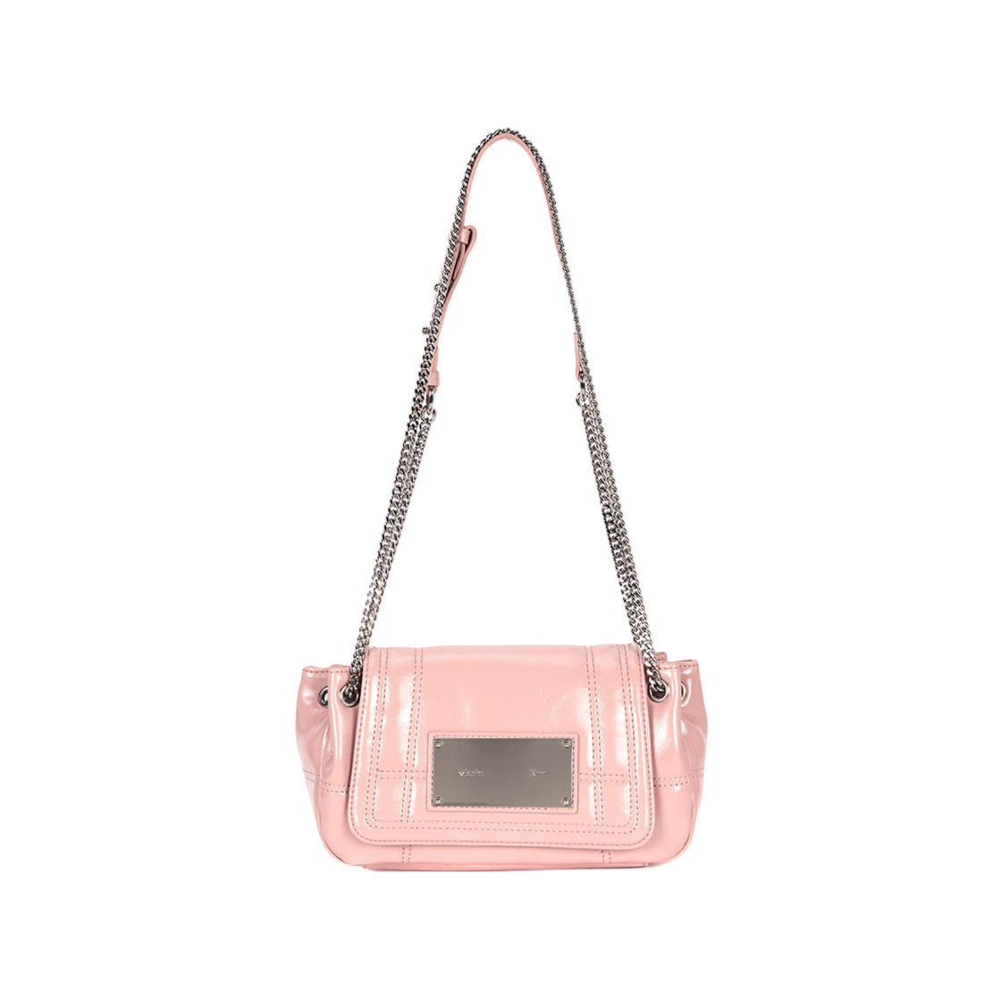 MK259OBG062MPK Matin Kim Glossy Quilting Small Chain Bag Pink