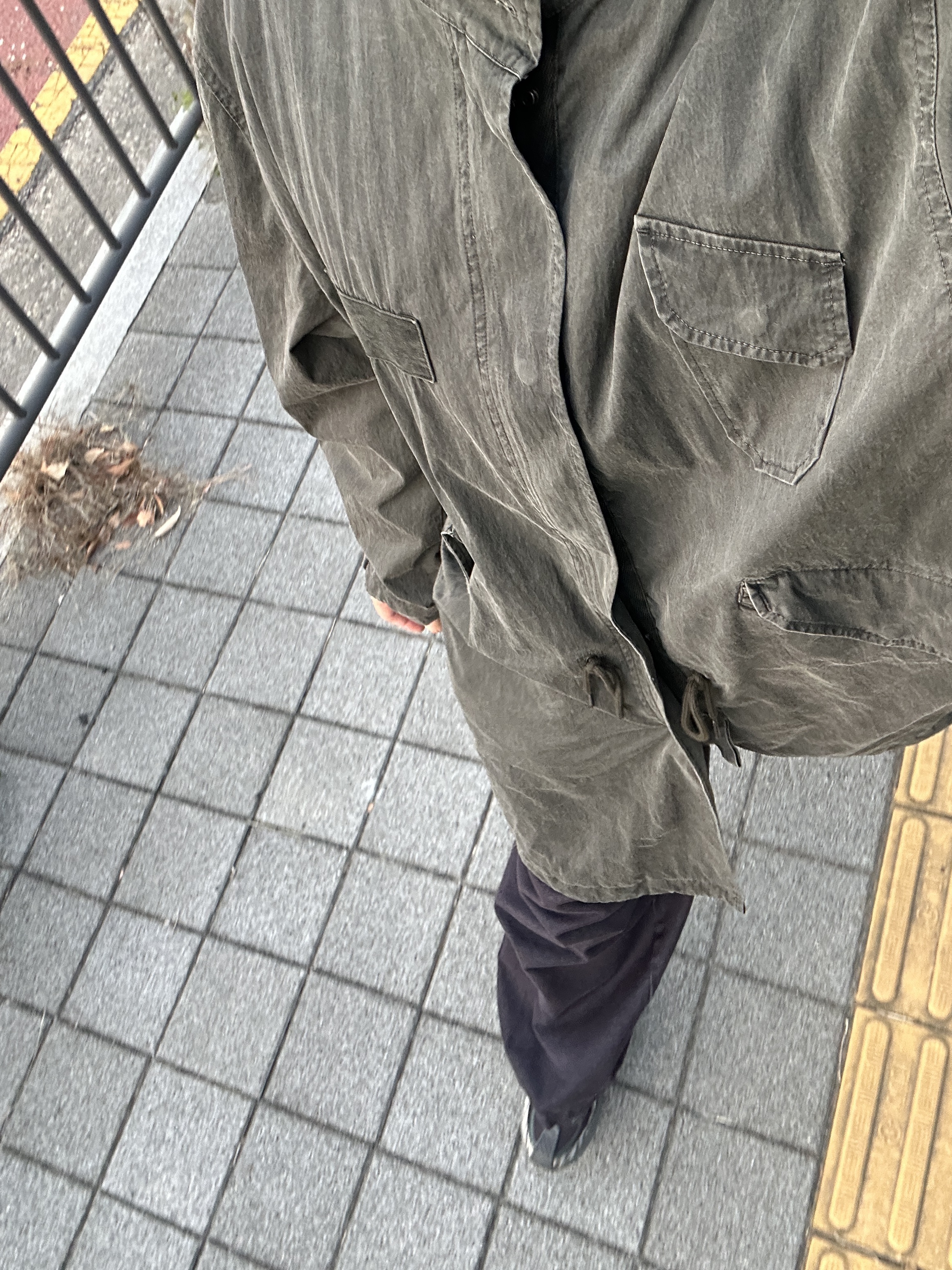 Military Surplus US M65 Fishtail Parka Olive Drab 착용 스타일