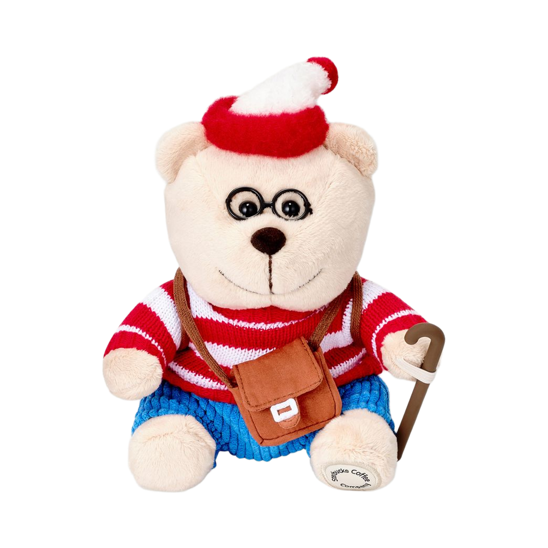 스타벅스 x 월리를 찾아라 조이풀 베어리스타 인형(Starbucks x Where's Wally Joyful Bearista Doll)
