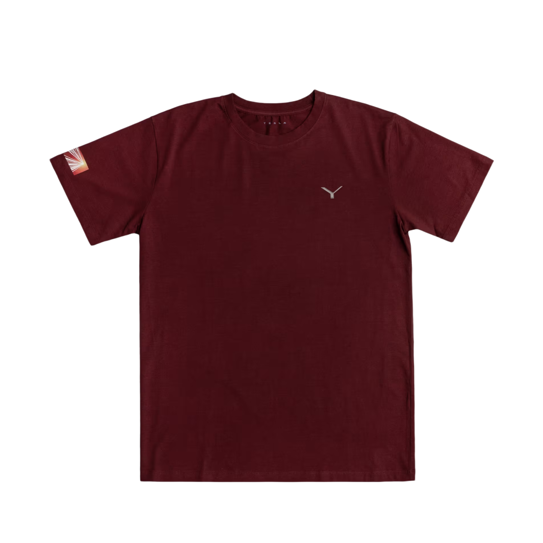 테슬라 모델 Y 런치 시리즈 티셔츠 버건디(Tesla  Model Y Launch Series T-Shirt Burgundy)