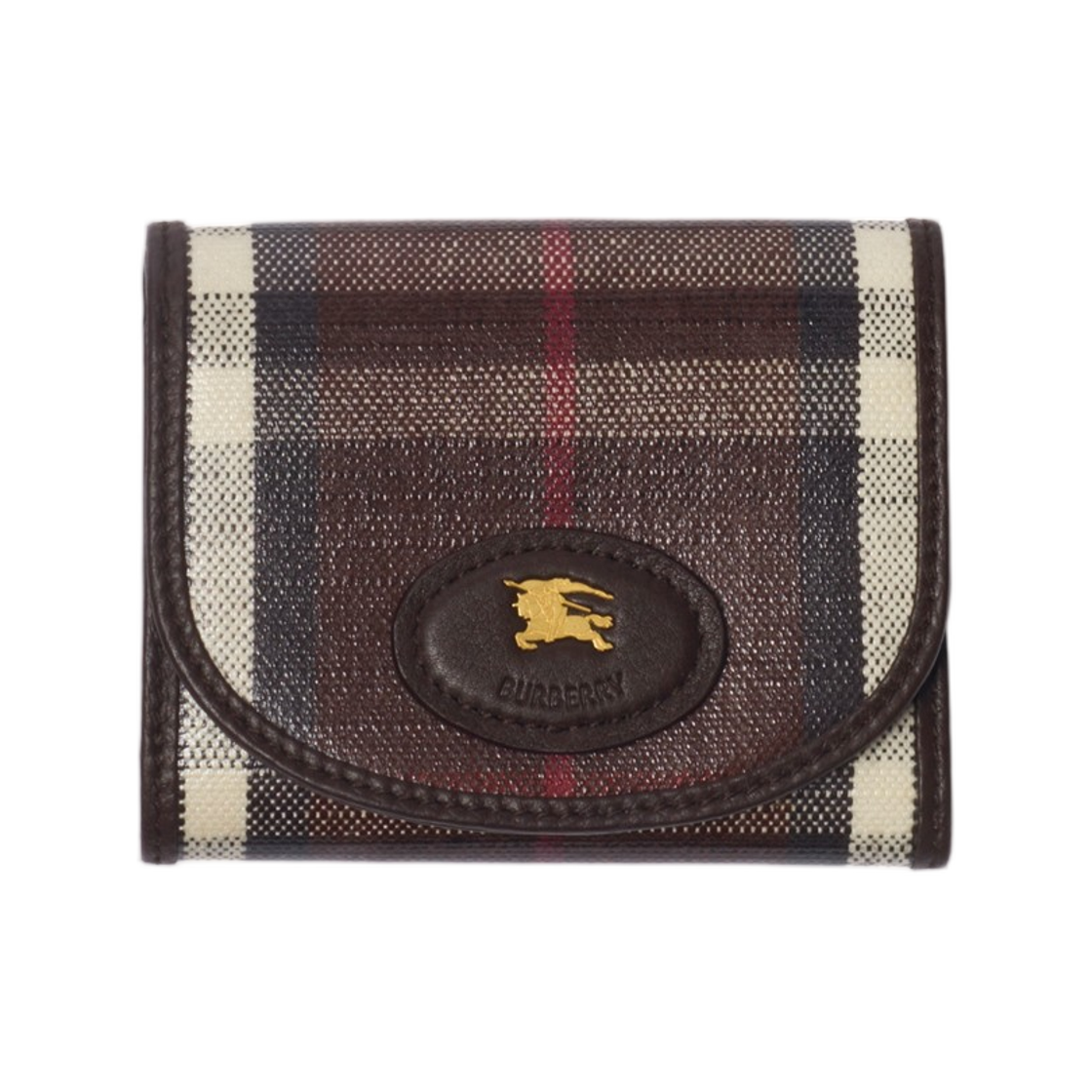 버버리 하이랜드 컴팩트 월렛 마호가니 레드(Burberry Highlands Compact Wallet Mahogany Red) - 1