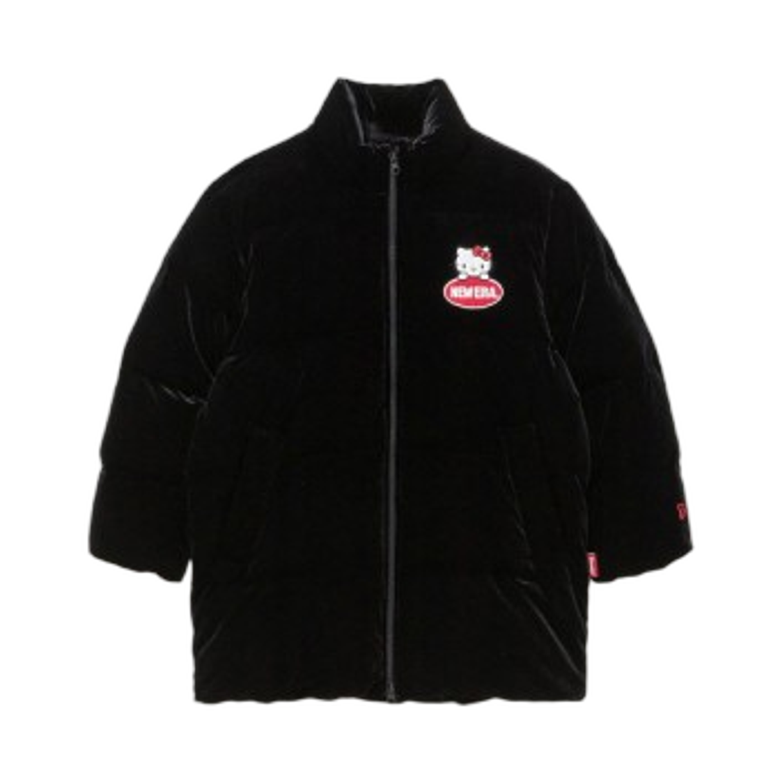 (키즈) 뉴에라 x 헬로 키티 다운 자켓 블랙((Kids) New Era x Hello Kitty Down Jacket Black)