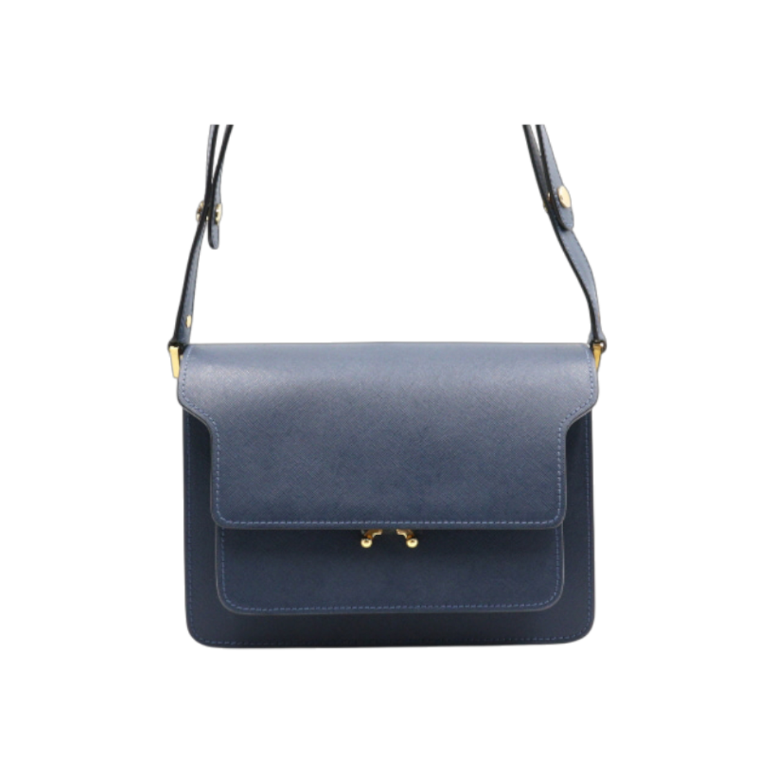 마르니 SBMPN09NO1 트렁크 사피아노 숄더백 겸 크로스백 aa46713(Marni SBMPN09NO1 Saffiano Trunk Shoulder and Crossbody Bag AA46713)