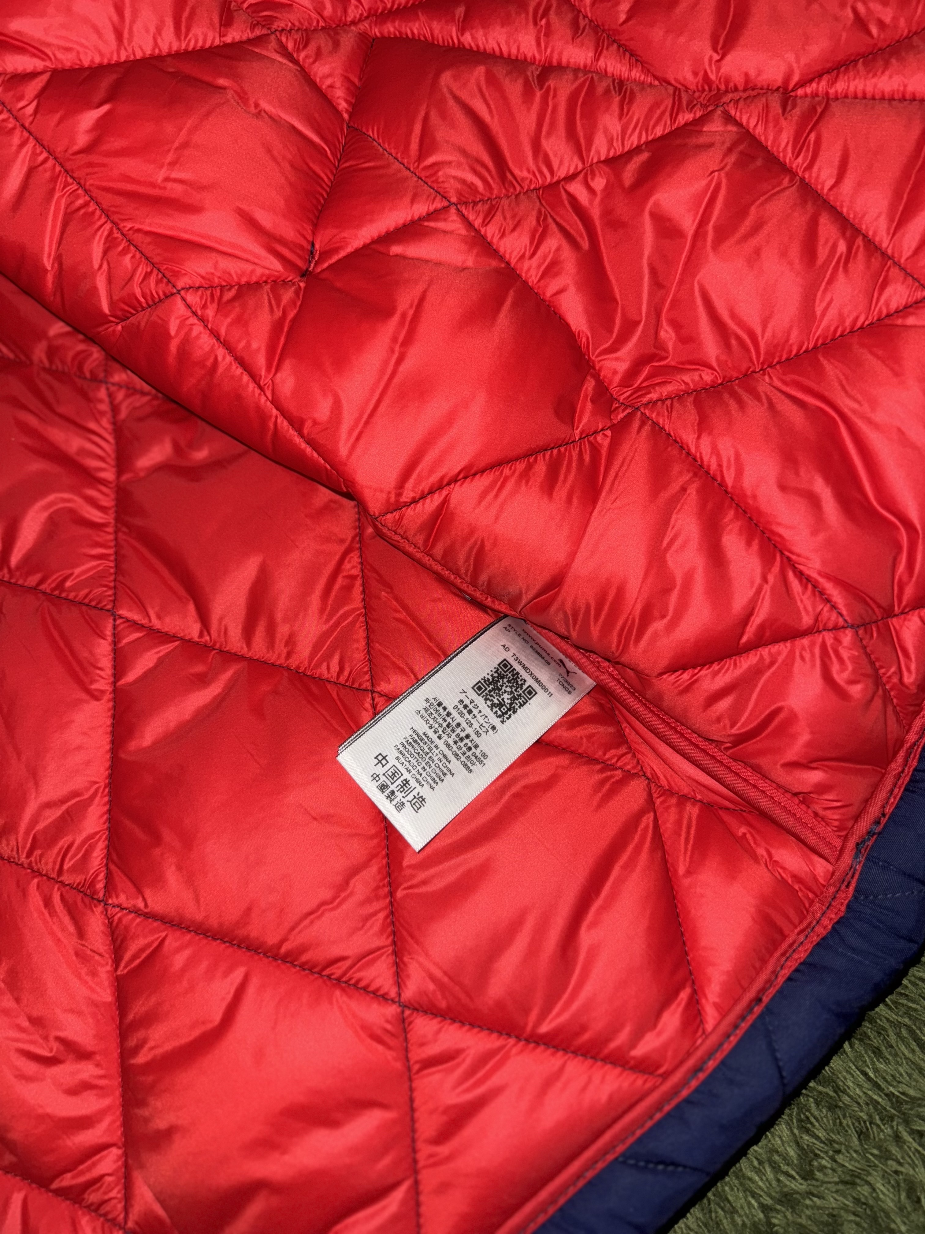 Puma x Noah Quilted Jacket Navy 착용 스타일 - 8