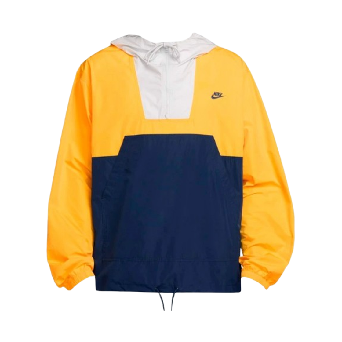 HJ1957-739 Nike Club Marina Anorak Jacket University Gold Midnight Navy - US/EU