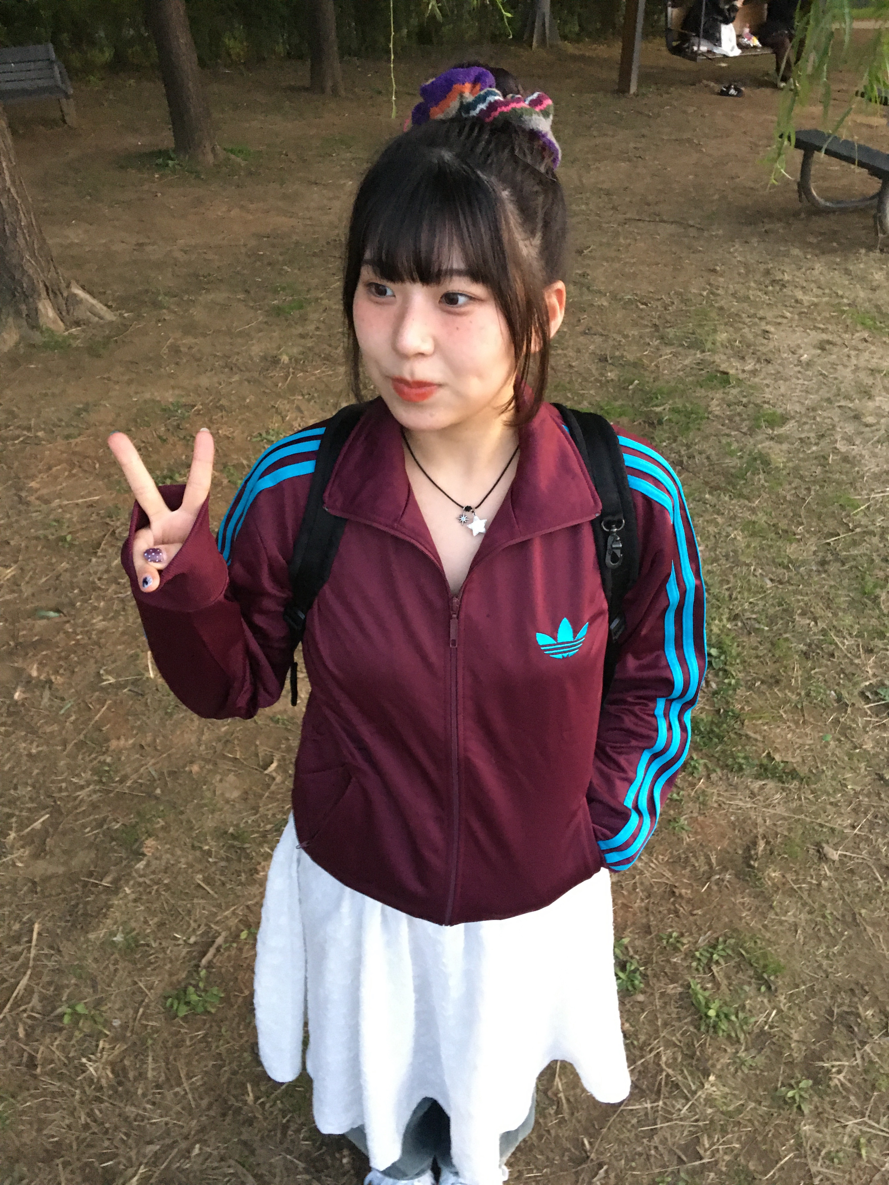 Adidas Adicolor Classic Firebird Track Top Maroon - KR Sizing 착용 스타일
