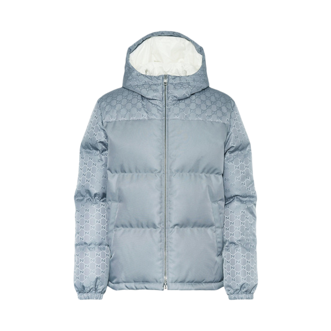 구찌 GG 나일론 캔버스 푸퍼 자켓 라이트 블루(Gucci GG Nylon Canvas Puffer Jacket Light Blue)