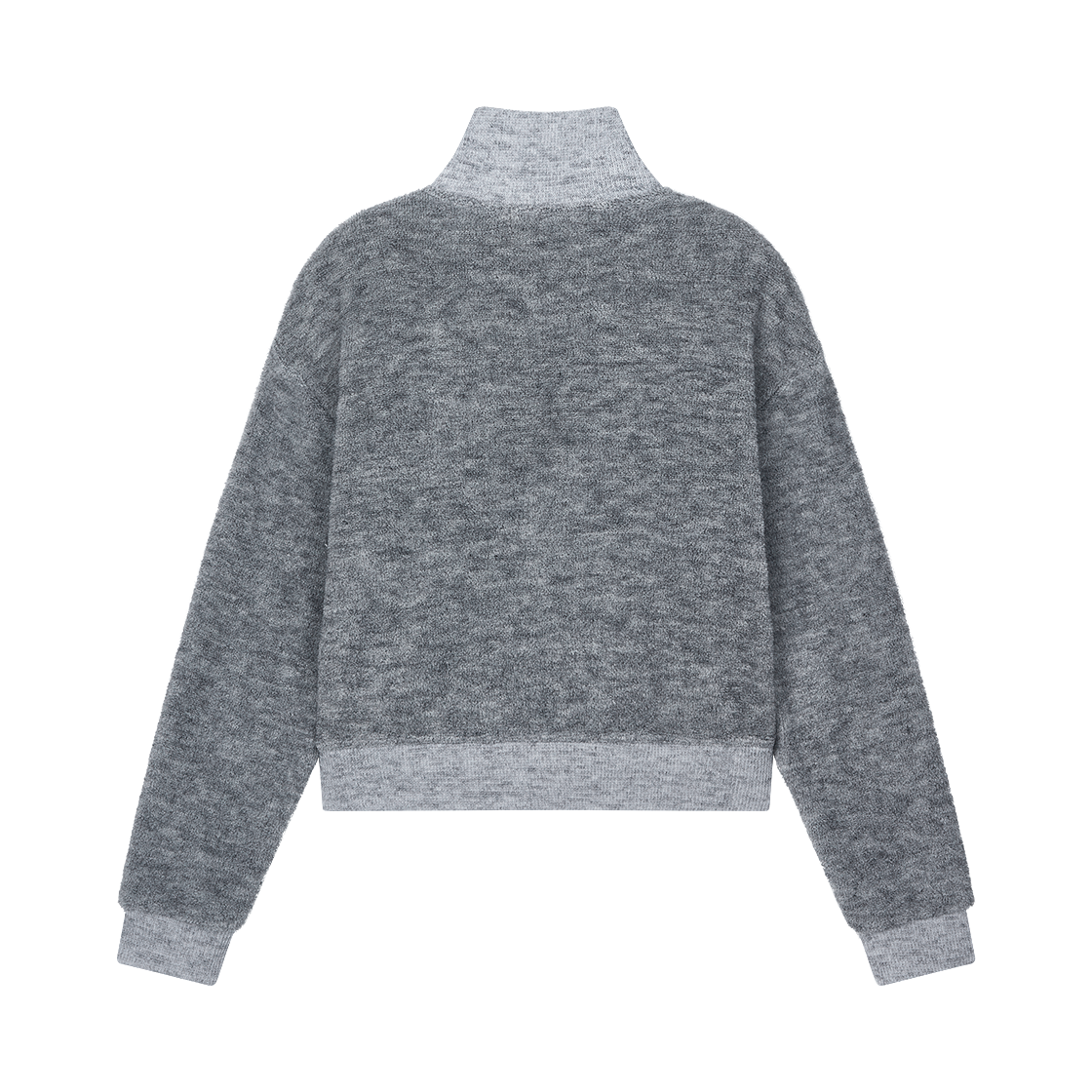 솜속 심볼 테리 니트 집업 멜란지 그레이(SOMSOC Symbol Terry Knit Zip-Up Melange Grey) - 2