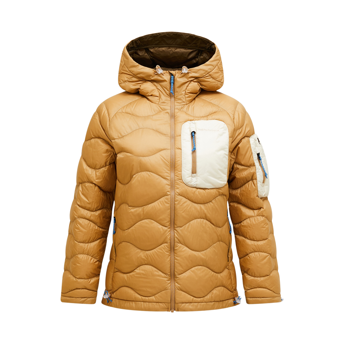 (W) 피크 퍼포먼스 힐리움 유틸리티 다운 후드 자켓 테크 시에라 샌드 샌드 포그((W) Peak Performance Helium Utility Down Hooded Jacket Sierra Sand Sand Fog)