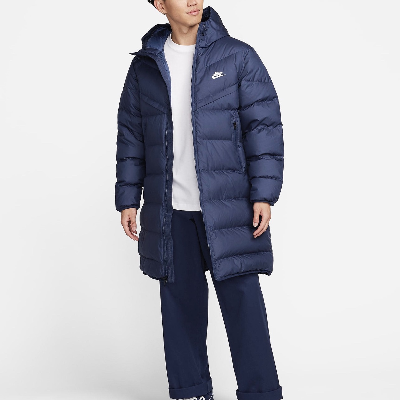 Nike Storm-Fit Windrunner PrimaLoft Hooded Parka Midnight Navy - Asia 착용 스타일 - 2