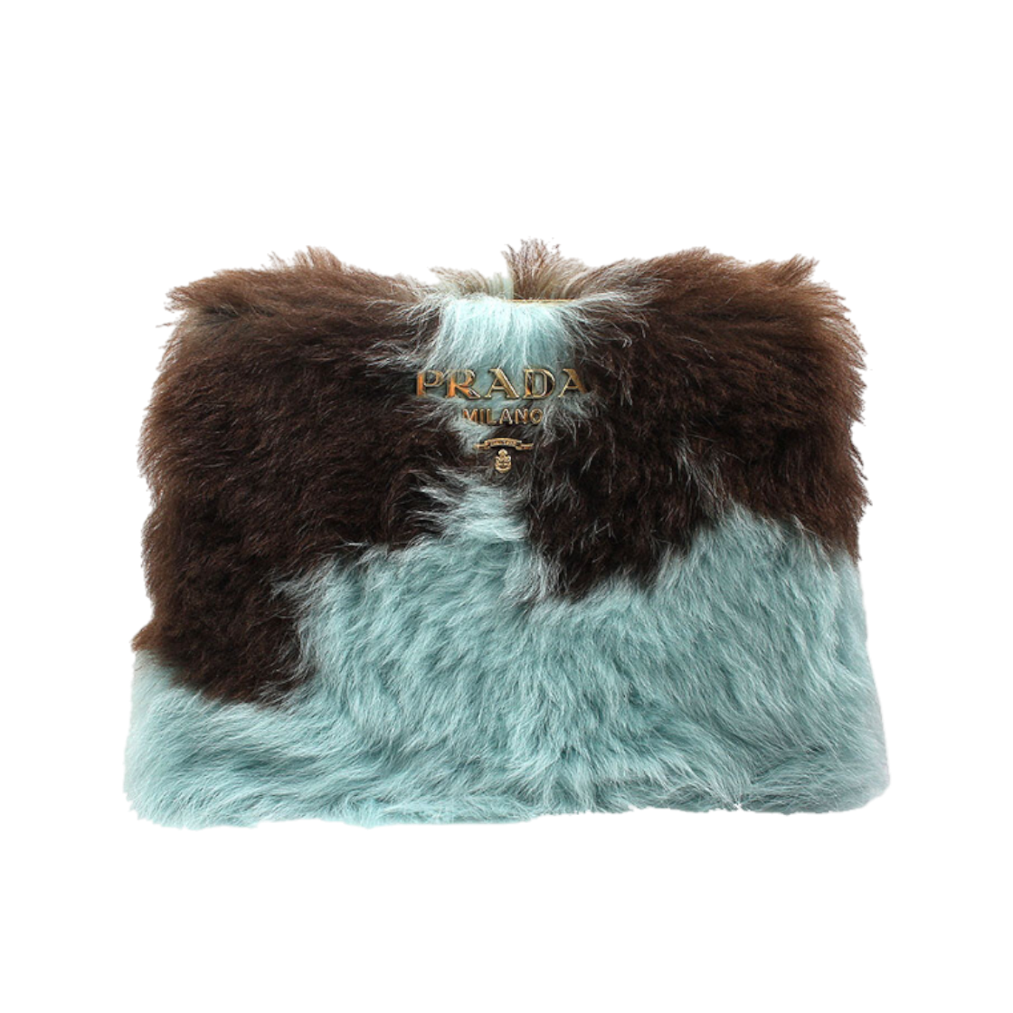 프라다 투톤 퍼 크로스백 겸 클러치백(Prada Two Tone Fur Crossbody& Clutch Bag) - 1