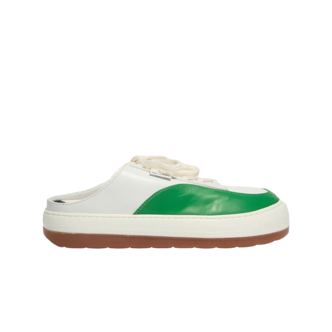 - Sunnei Leather Dreamy Sabot Green White