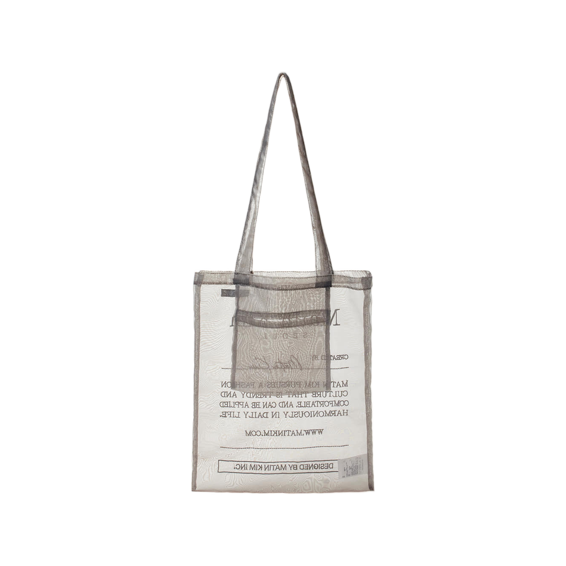 마뗑킴 오간자 에코백 그레이(Matin Kim Organza Ecobag Grey) - 2
