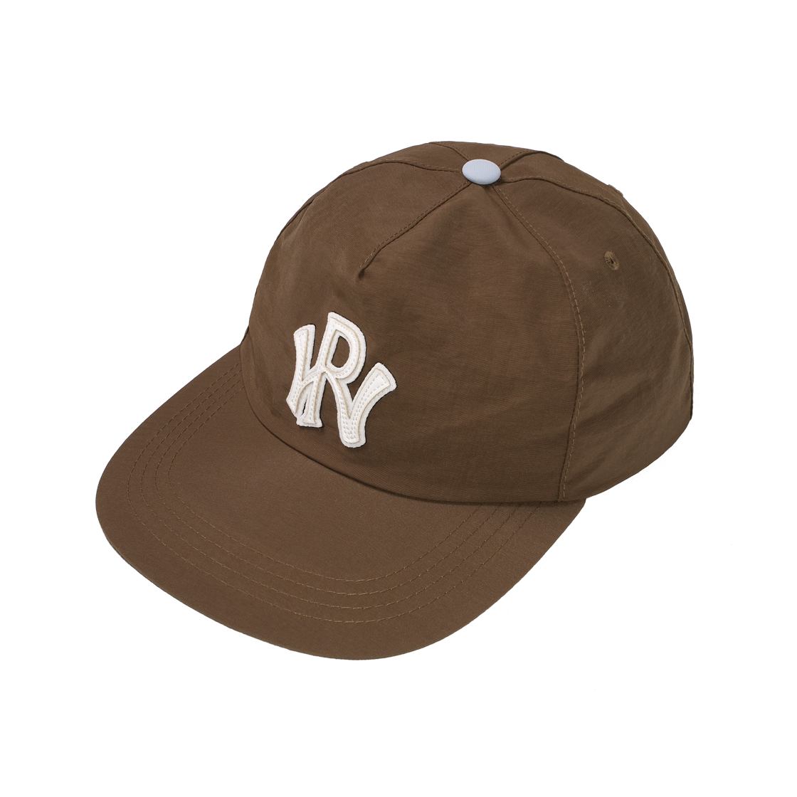 [KREAM 단독] 런위더 레터 패치 캡 브라운([KREAM 단독] runwhither Leather Patch Cap Brown)