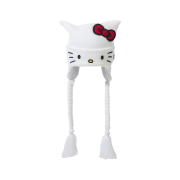 (Kids) New Era x Hello Kitty Earflap Knit Beanie White
