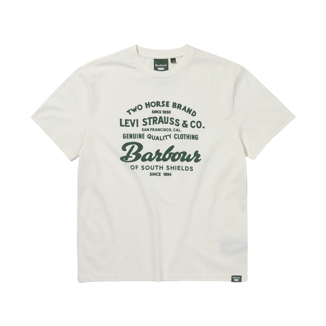 리바이스 x 바버 그래픽 티셔츠 화이트(Levi's x Barbour Graphic T-Shirt White)