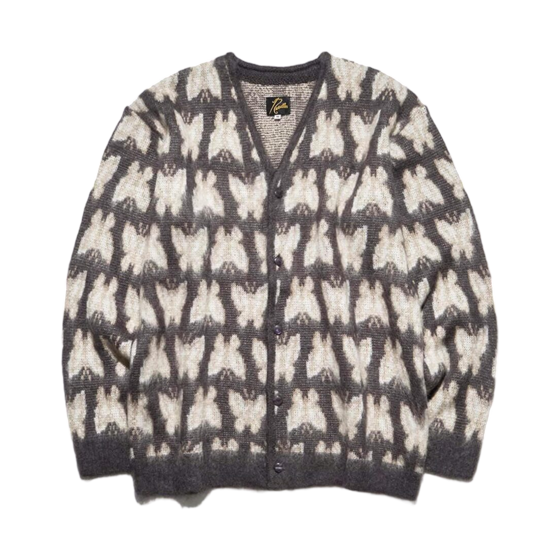 니들스 x 스튜디오스 모헤어 가디건 그레이(Needles x Studious Mohair Cardigan Gray)