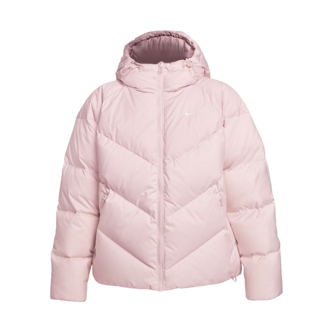 (W) 나이키 NSW 윈드 푸퍼 스톰핏 루즈 후드 다운 패딩 실트 레드 세일((W) Nike NSW Wind Puffer Storm-Fit Loose Hooded Down Padded Silt Red Sail) - 1
