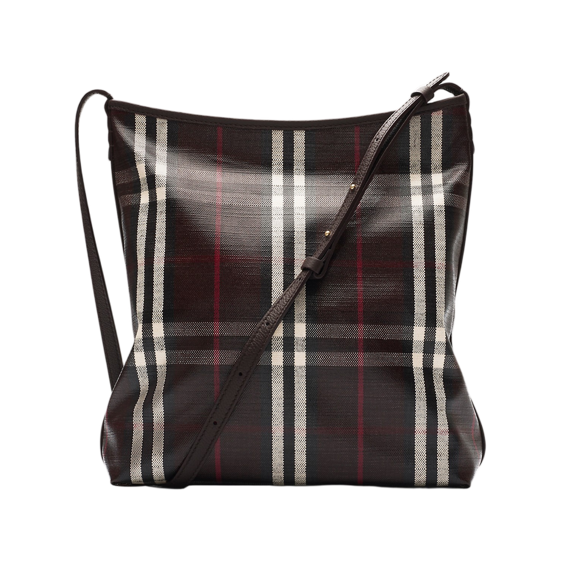 버버리 스몰 하이랜드 숄더백 마호가니 레드(Burberry Small Highlands Shoulder Bag Mahogany Red) - 3