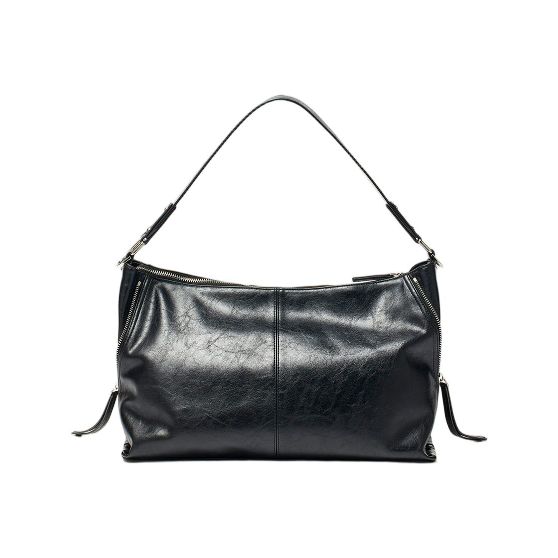 마뗑킴 사이드 지퍼 숄더백 블랙(Matin Kim Side Zipper Shoulder Bag Black) - 2