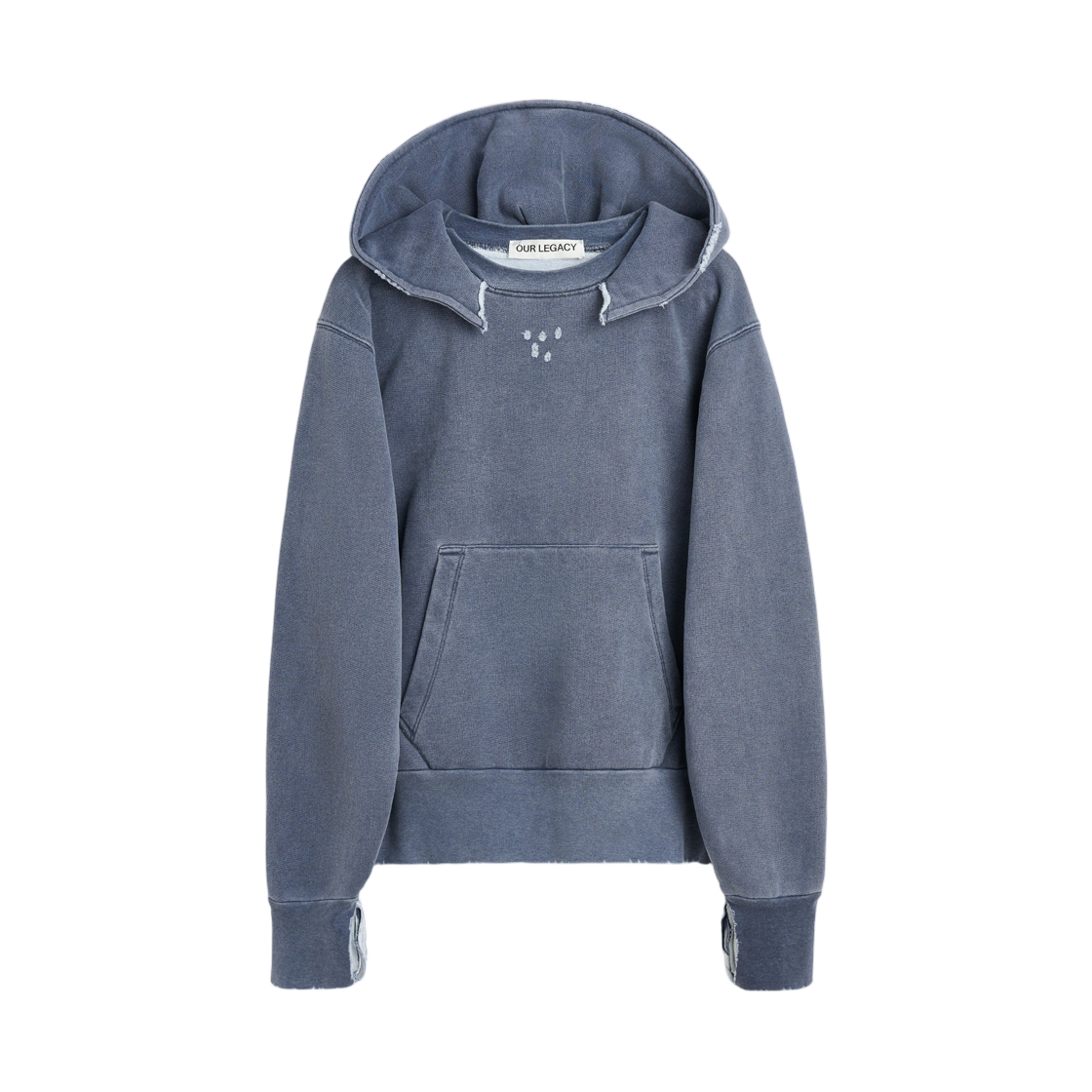 M4256RF Our Legacy Relic Hoodie Blue 1000 Points Print