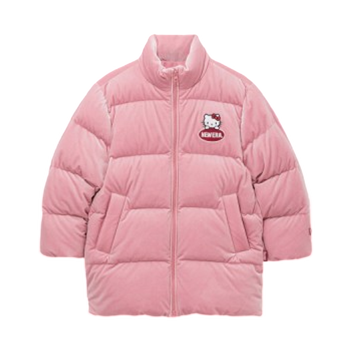 (키즈) 뉴에라 x 헬로 키티 다운 자켓 핑크((Kids) New Era x Hello Kitty Down Jacket Pink)
