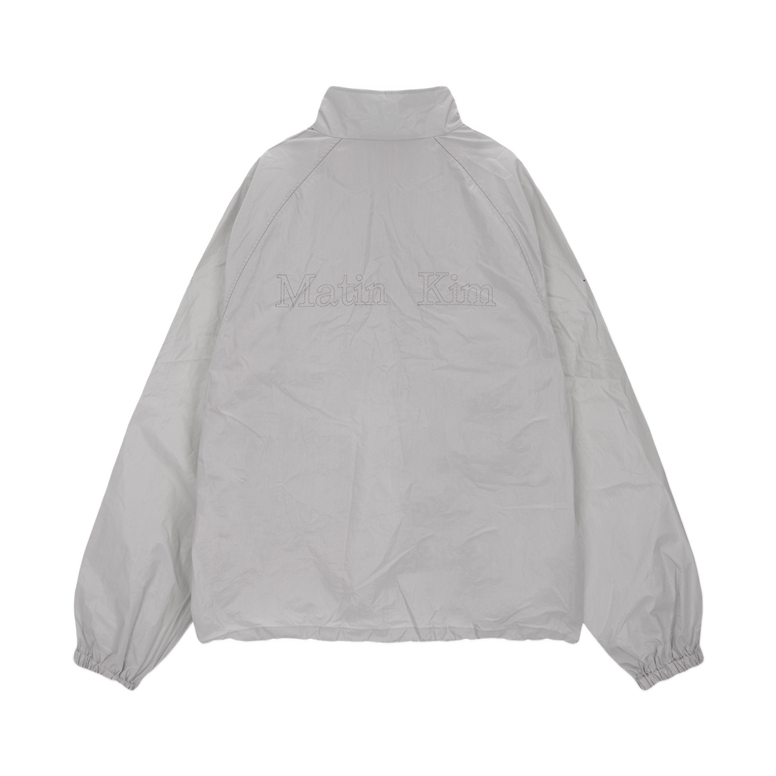 MK249OJP047MGY (W) Matin Kim Matin Coating Anorak Jumper Grey