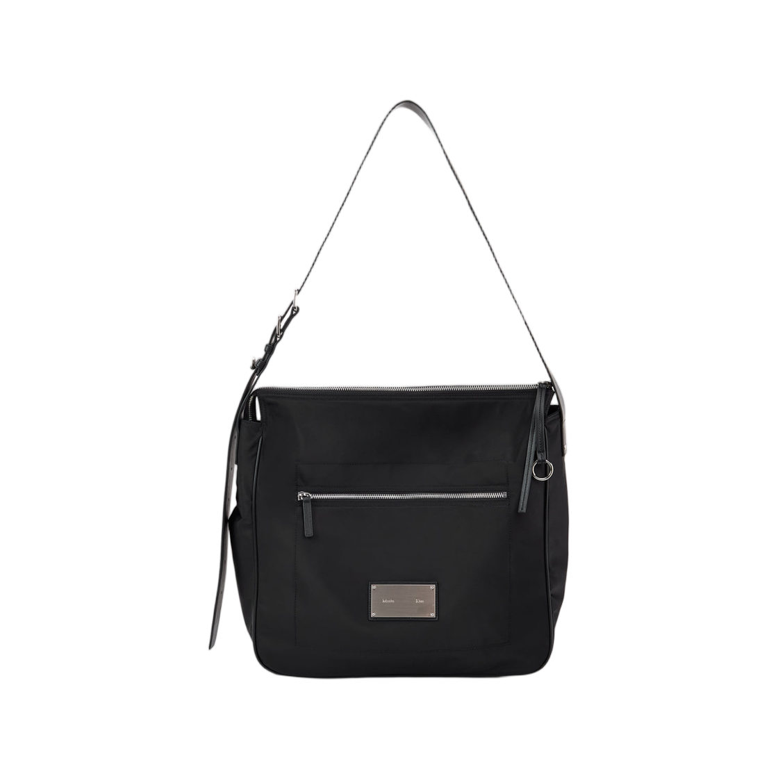 마뗑킴 엠보스 로고 패브릭 숄더백 블랙(Matin Kim Embossed Logo Fabric Shoulder Bag Black) - 1